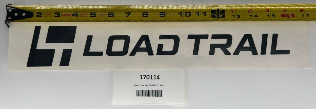 Logo, Extra Small 2-1/4 X 15 Black