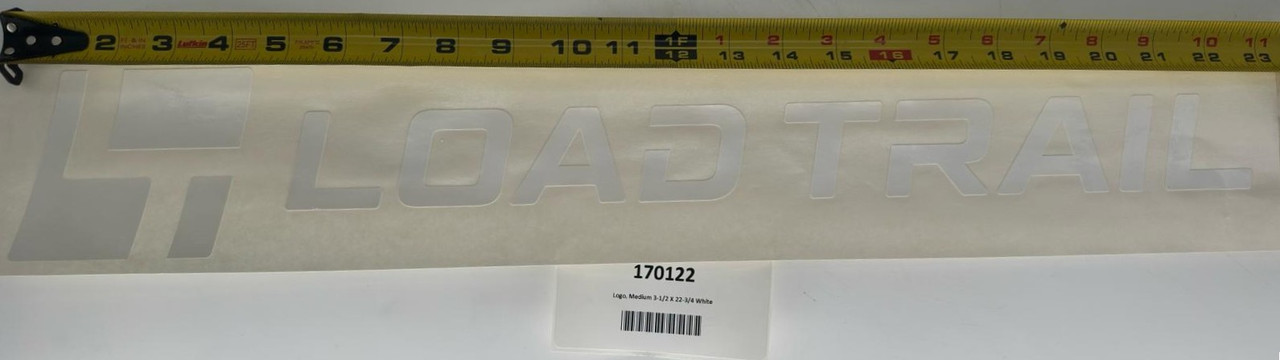 Logo, Medium 3-1/2 X 22-3/4 White