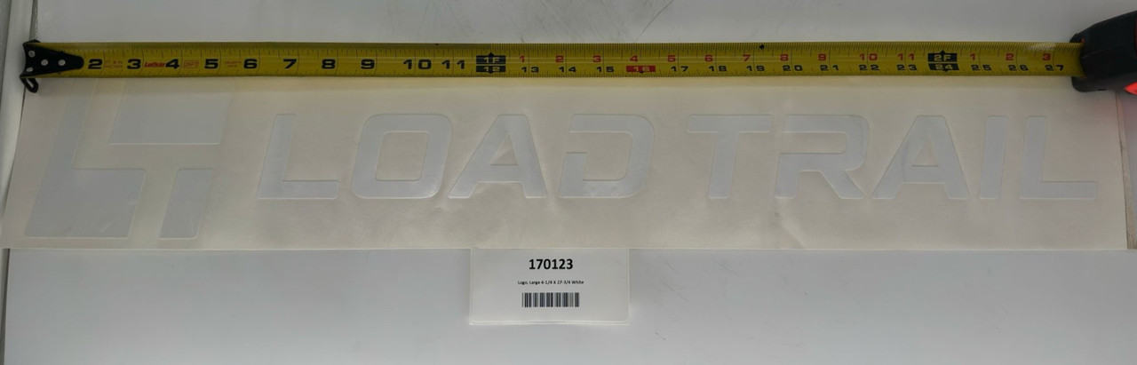Logo, Large 4-1/4 X 27-3/4 White
