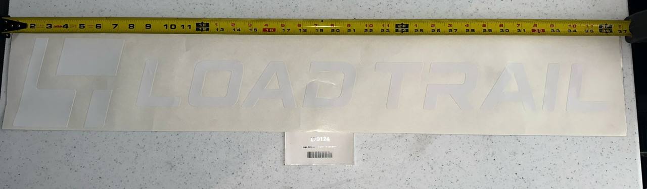 Logo, Extra Large 5-1/2 X 35-1/2 White