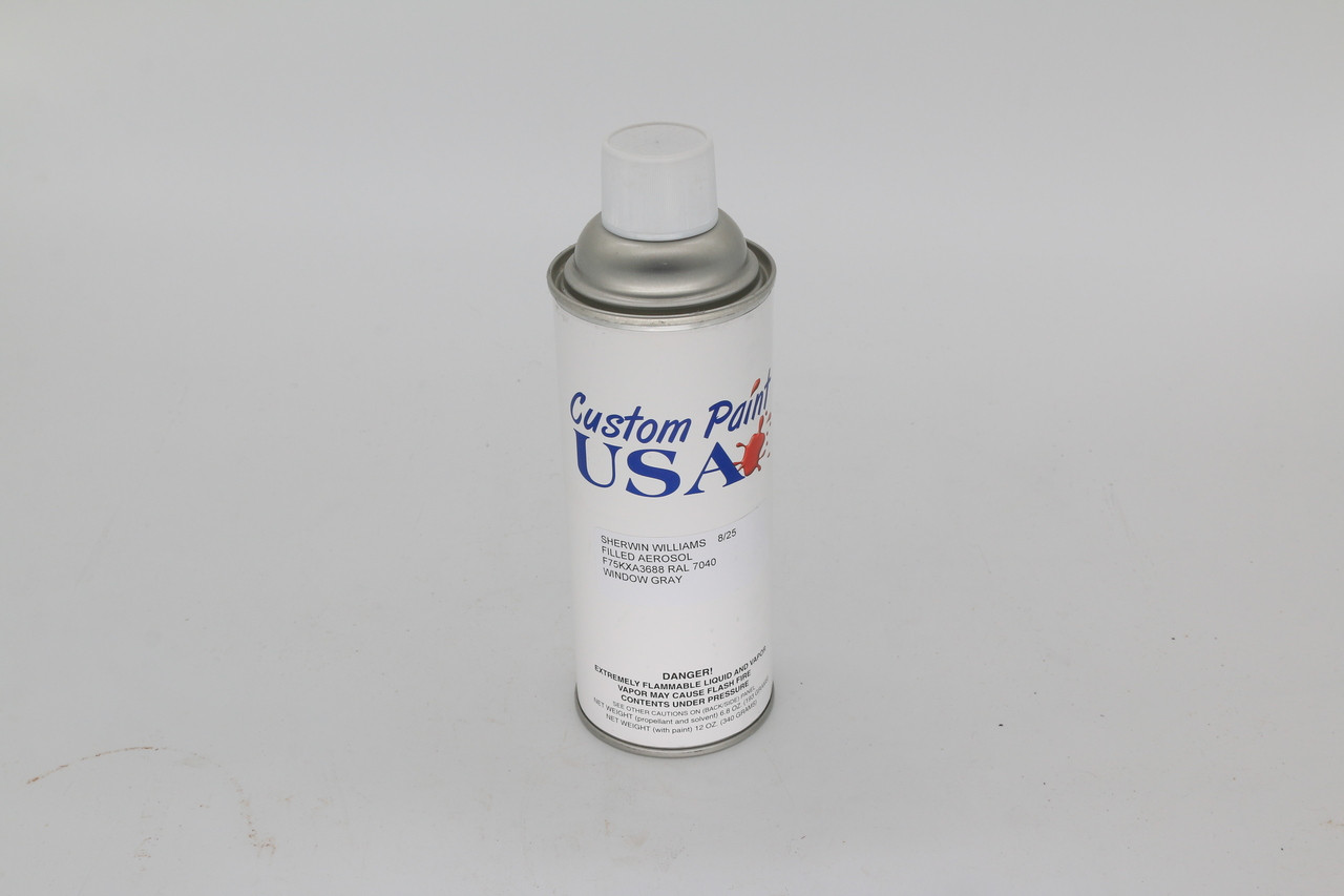 Paint, Spray Can (12 Oz) Powder Bomber Gray/Window Gray