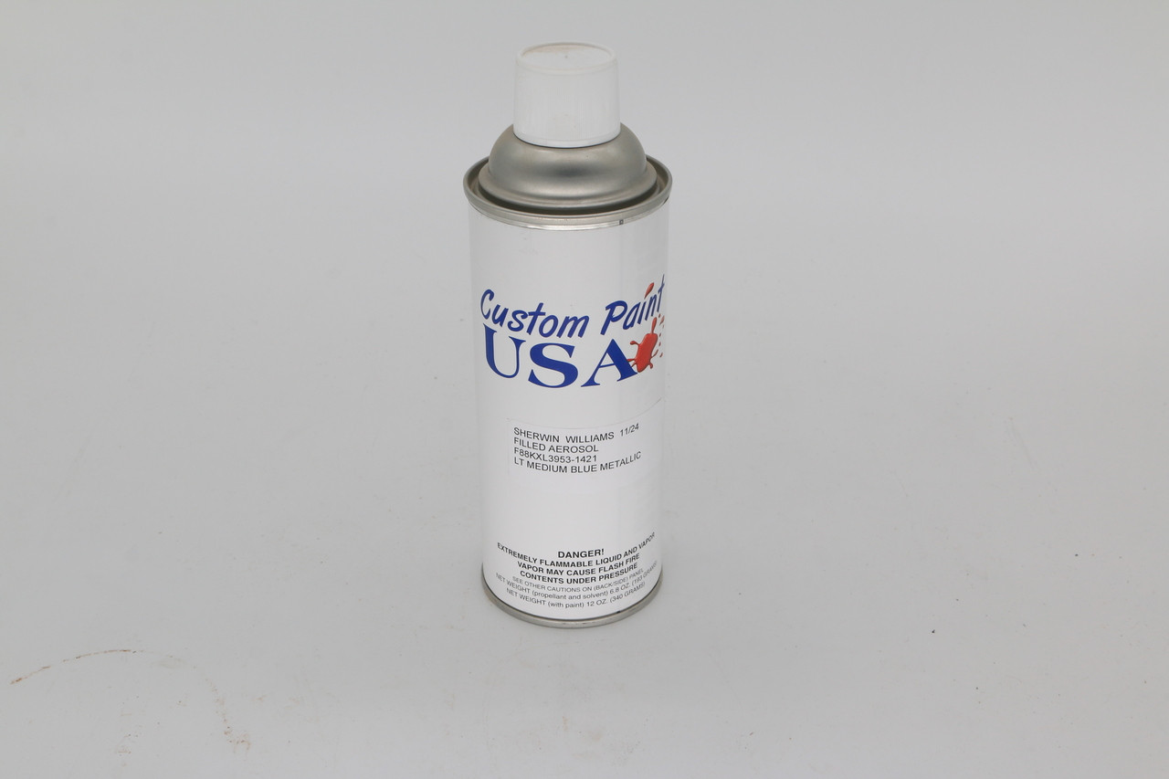 Paint, Spray Can (12 Oz) Powder Metallic Med. Blue