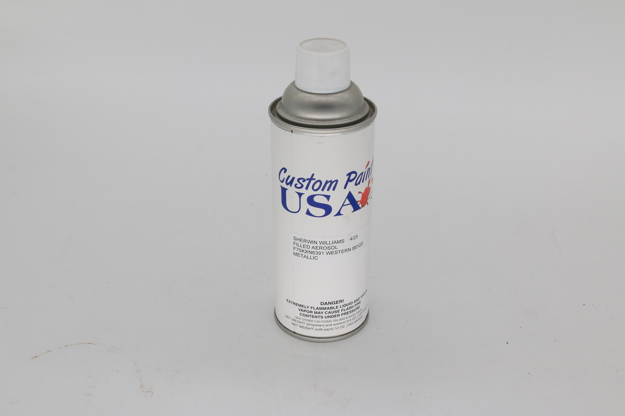 Paint, Spray Can (12 Oz) Powder Western Beige Metallic