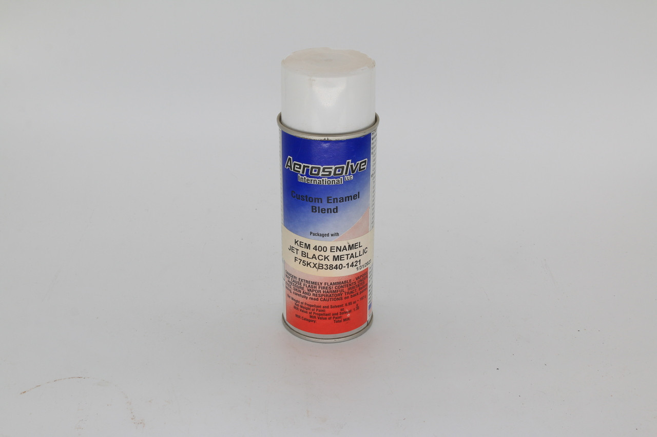 Paint, Spray Can (12 Oz) Powder Jet Black Metallic