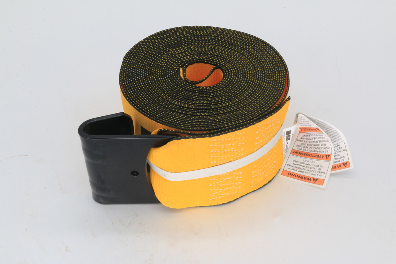 4" X 30' Winch Strap W/Flat Hook 