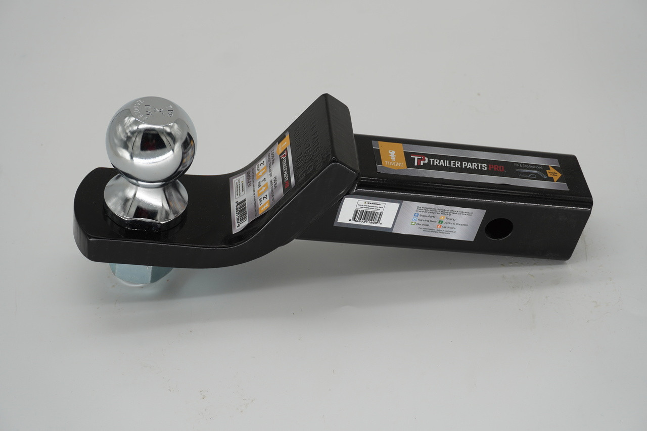 Ball Mount, Kit w/2" Receiver, 2" Ball & Pin/Clip, 2" Drop, 7,500 lb