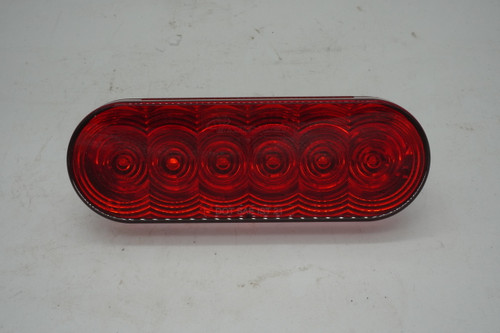 Light Led Red Oval 6"