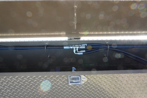 Dual Hydraulic Lippert jack kit with power up/down and gravity down