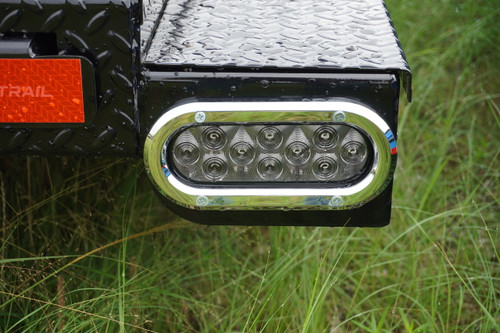 Cover 6" Oval Chrome