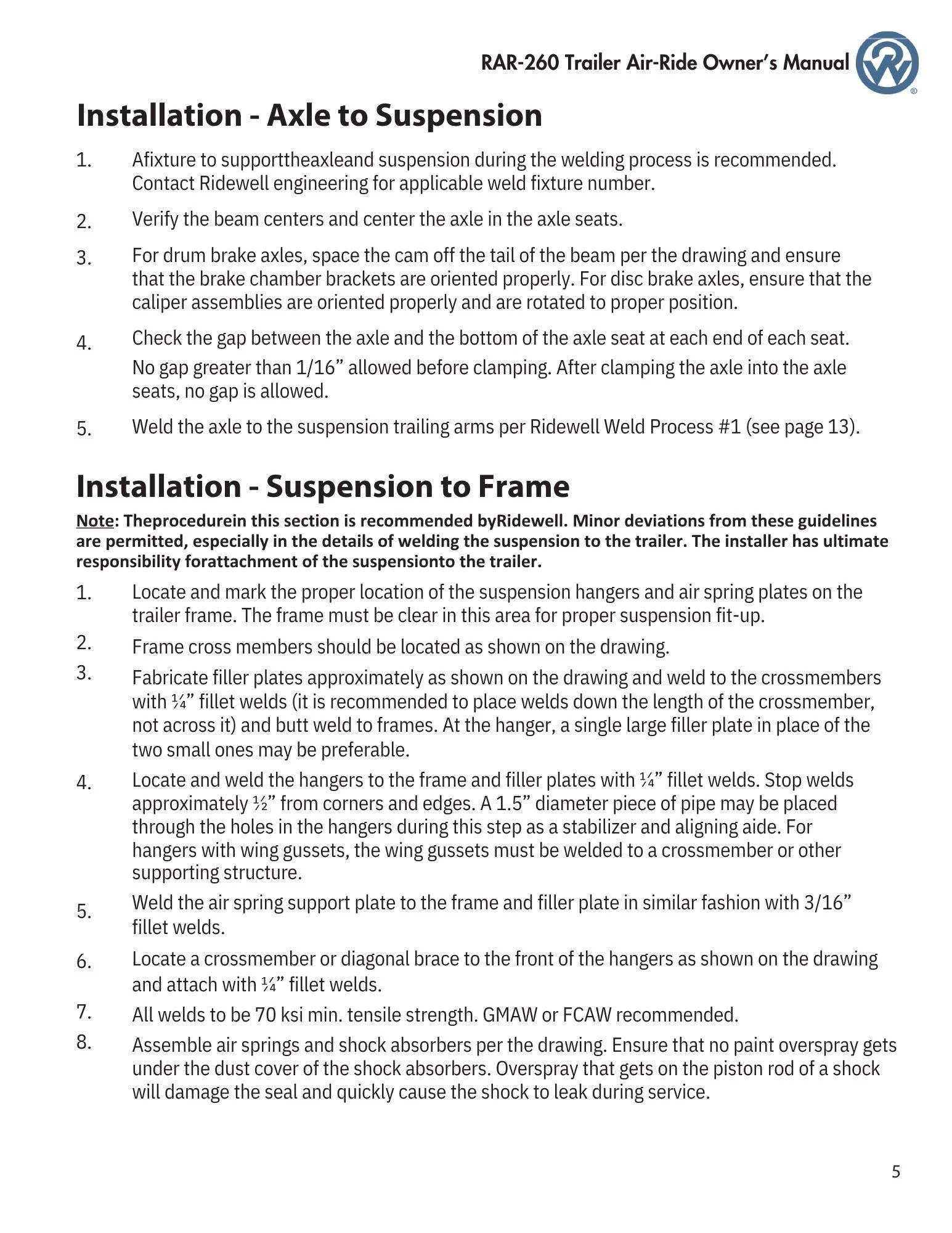 Air Ride Axle Alignment Page 4