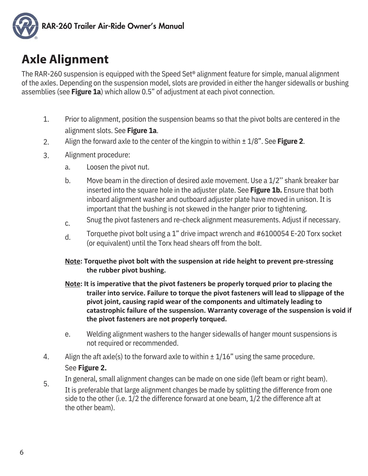 Air Ride Axle Alignment Page 5