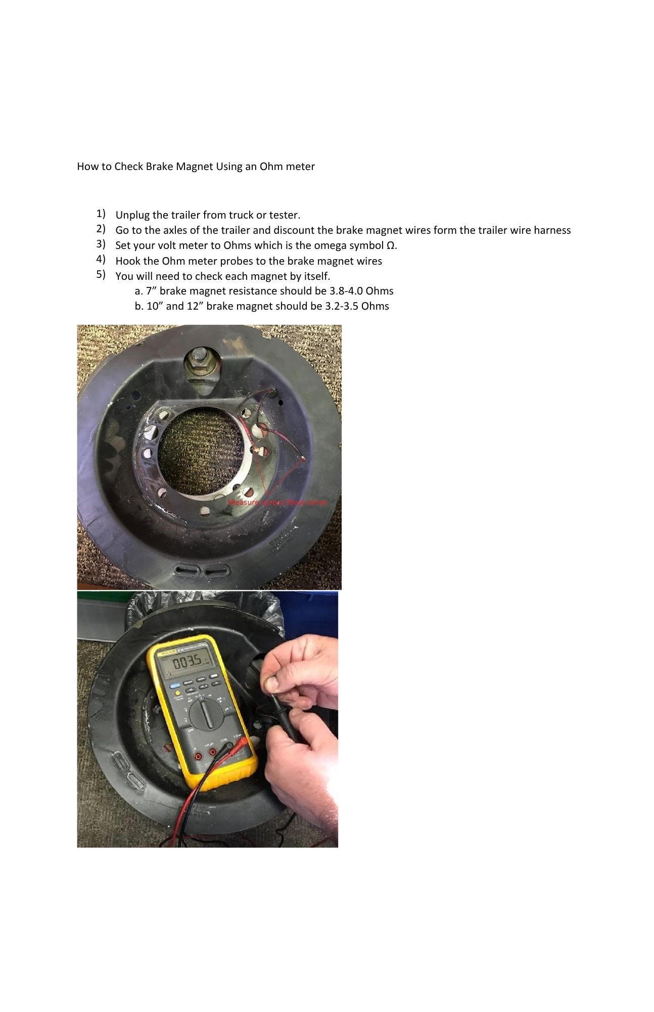 Brake Magnet Testing Guide