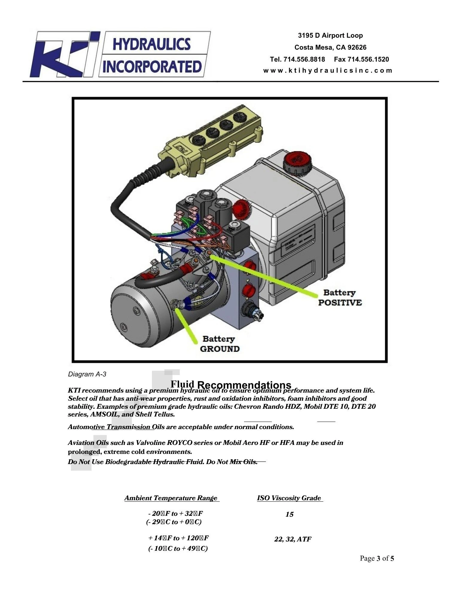 Double-Double Acting Pump Installation Page 5