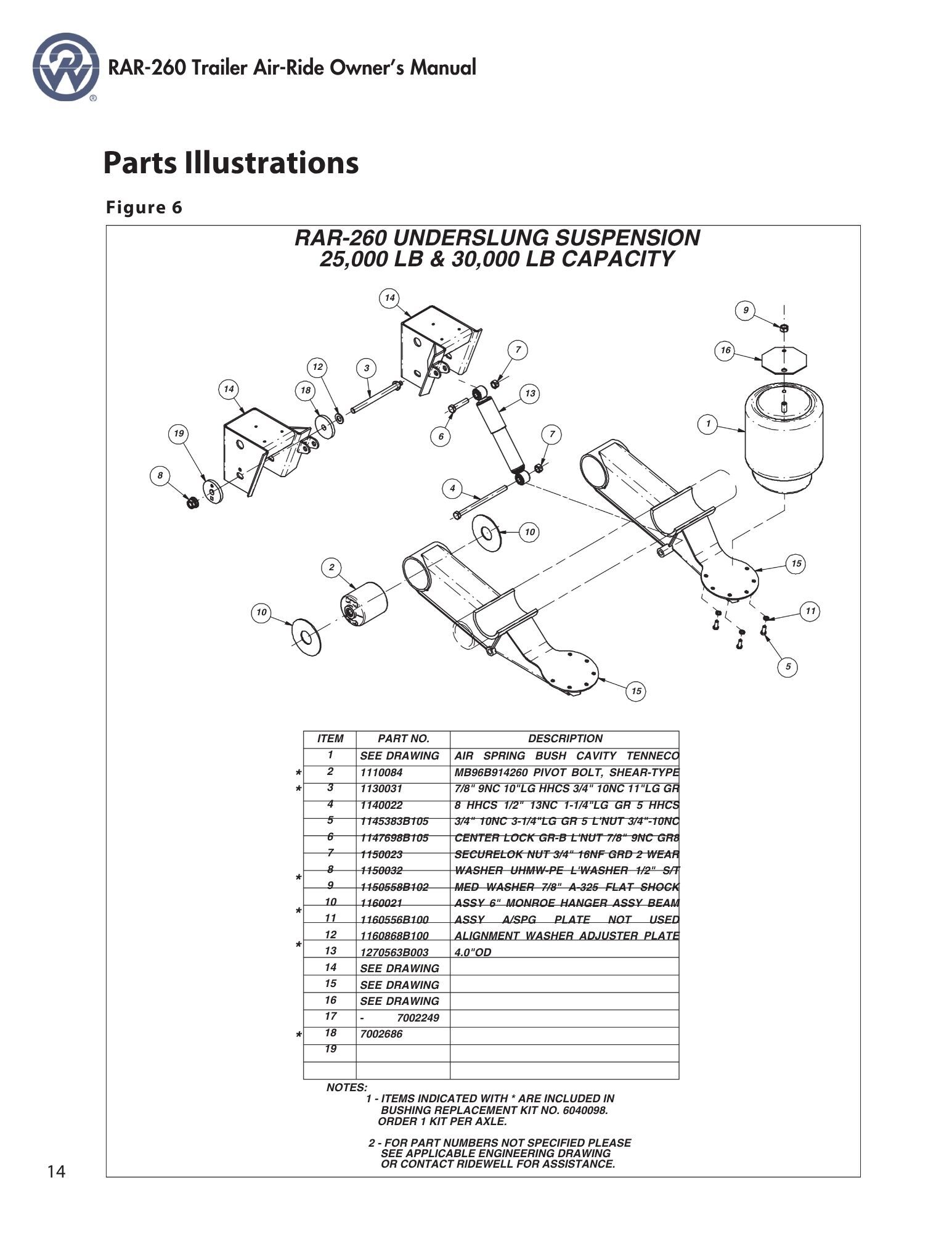 Air Ride Parts Breakdown Page 1