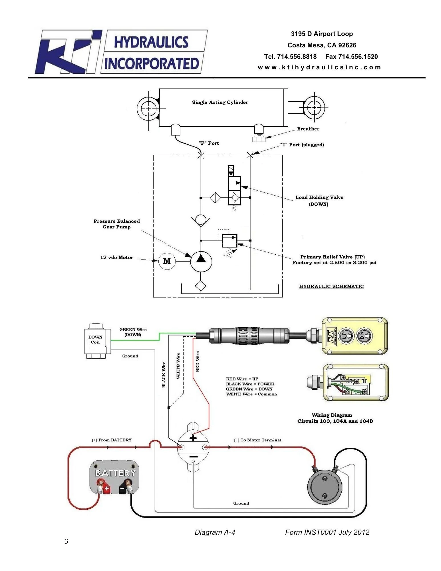 Single Acting Pump Installation Page 3