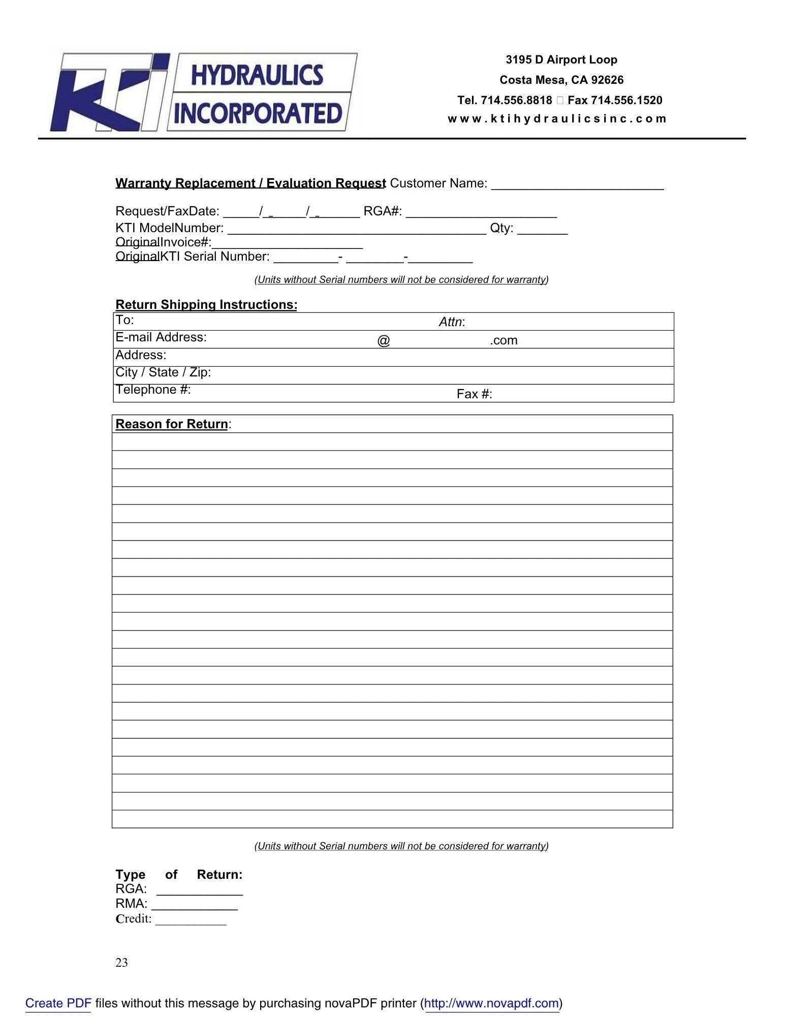 KTI Troubleshooting Guide Page 23