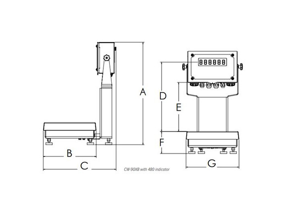 rice-lake-cw90xb-bench-scale-480-indicator-package-drawing