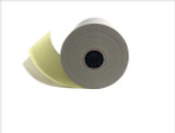 2 ply Carbonless Paper Roll white/canary 3" x 95' - Box with 50 