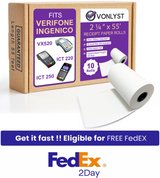 Vonlyst Printer Paper Credit Card Machine Paper Roll for Verifone Vx520 Vonlyst Printer Paper Credit Card Machine Paper Roll for Verifone Vx520