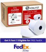 Vonlyst Printer Paper Roll for Clover Station 3 1/8 Vonlyst Printer Paper Roll for Clover Station 3 1/8