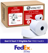 Vonlyst Printer Paper Roll for Clover Station 3 1/8 Vonlyst Printer Paper Roll for Clover Station 3 1/8