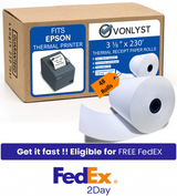 Vonlyst Thermal Receipt Paper Rolls for Epson 3 1/8 x 230