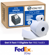 Vonlyst Printer Paper for Epson Printer 3 1/8 x 230 Vonlyst Printer Paper for Epson Printer 3 1/8 x 230
