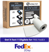 Vonlyst Printer Paper Roll for Dejavoo credit card machine Vonlyst Printer Paper Roll for Dejavoo credit card machine