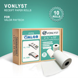 Valor Paytech VL110 Terminal Receipt Printer Paper Roll Credit Card Machine Receipt Paper