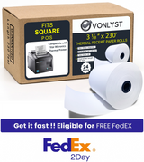 Vonlyst Square Star Micronics Thermal Paper Roll 3 1/8" x 230' Printer Paper  Vonlyst Square Star Micronics Thermal Paper Roll 3 1/8" x 230' Printer Paper