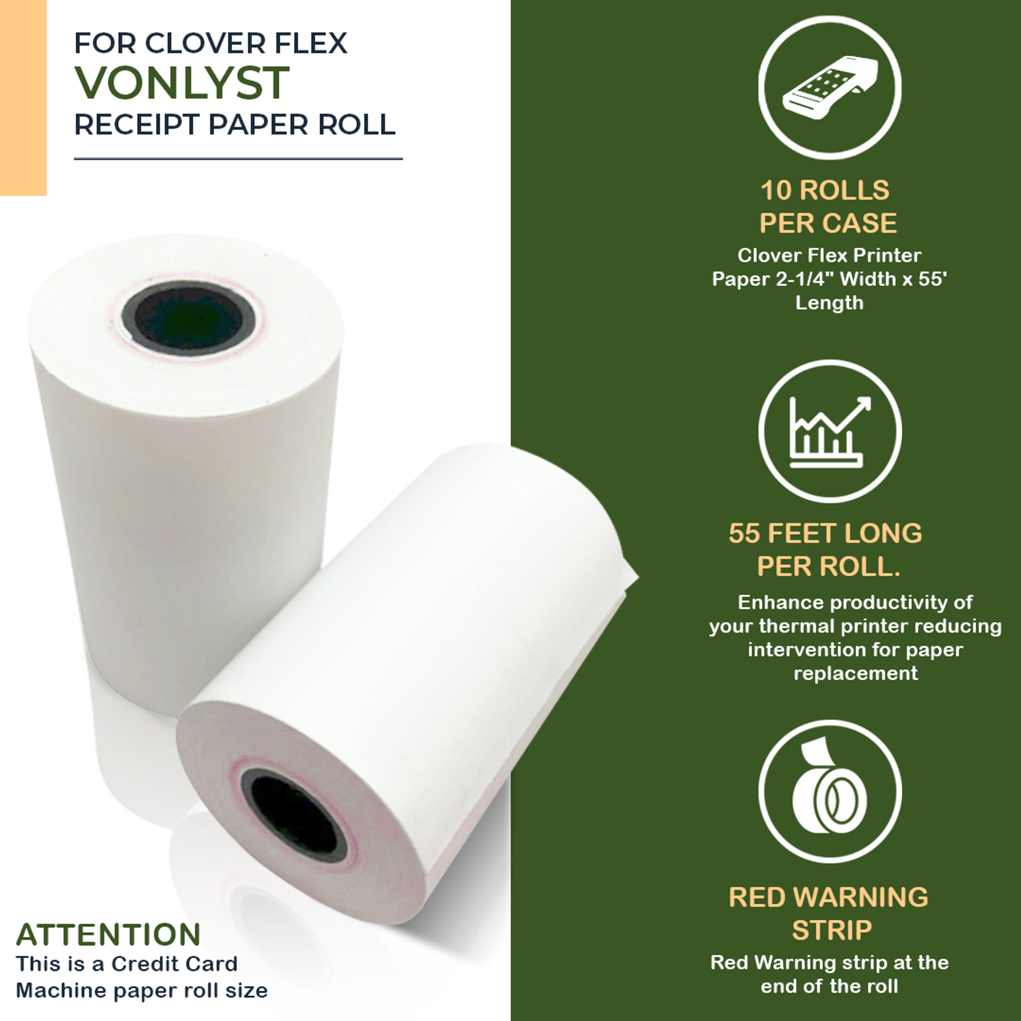 Thermal Paper Rolls, POS Paper & Credit Card Paper