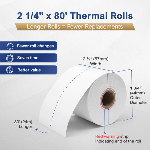 Clover Mini Receipt Paper Roll image 1
