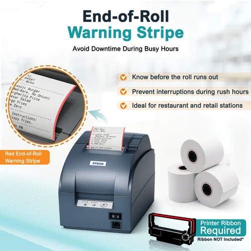 Single-Ply Star Micronics Impact Receipt Kitchen Printer Bond Paper  image 5