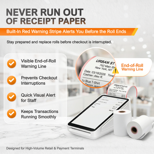 Receipt Paper Roll for Square Terminal Credit Card Machine image 2