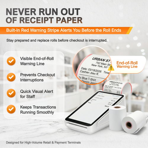 Receipt Paper Roll for Square Terminal Credit Card Machine image 2
