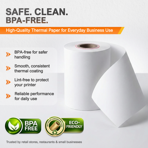 Receipt Paper Roll for Square Terminal Credit Card Machine image 5