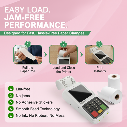 Clover Compact Receipt Paper Roll  image 6
