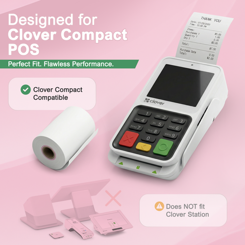 Clover Compact Receipt Paper Roll  image 3