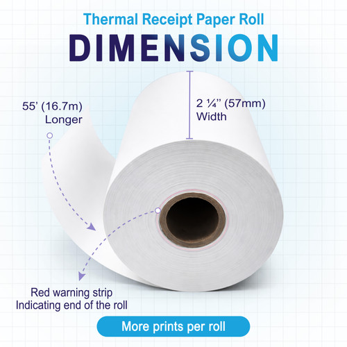 Pax Thermal Receipt Paper Rolls for Pax POS & Terminal Printers – Credit Card Machine Receipt Paper Compatible with A920 A910 A930 S920 A800, BPA Free  image 3