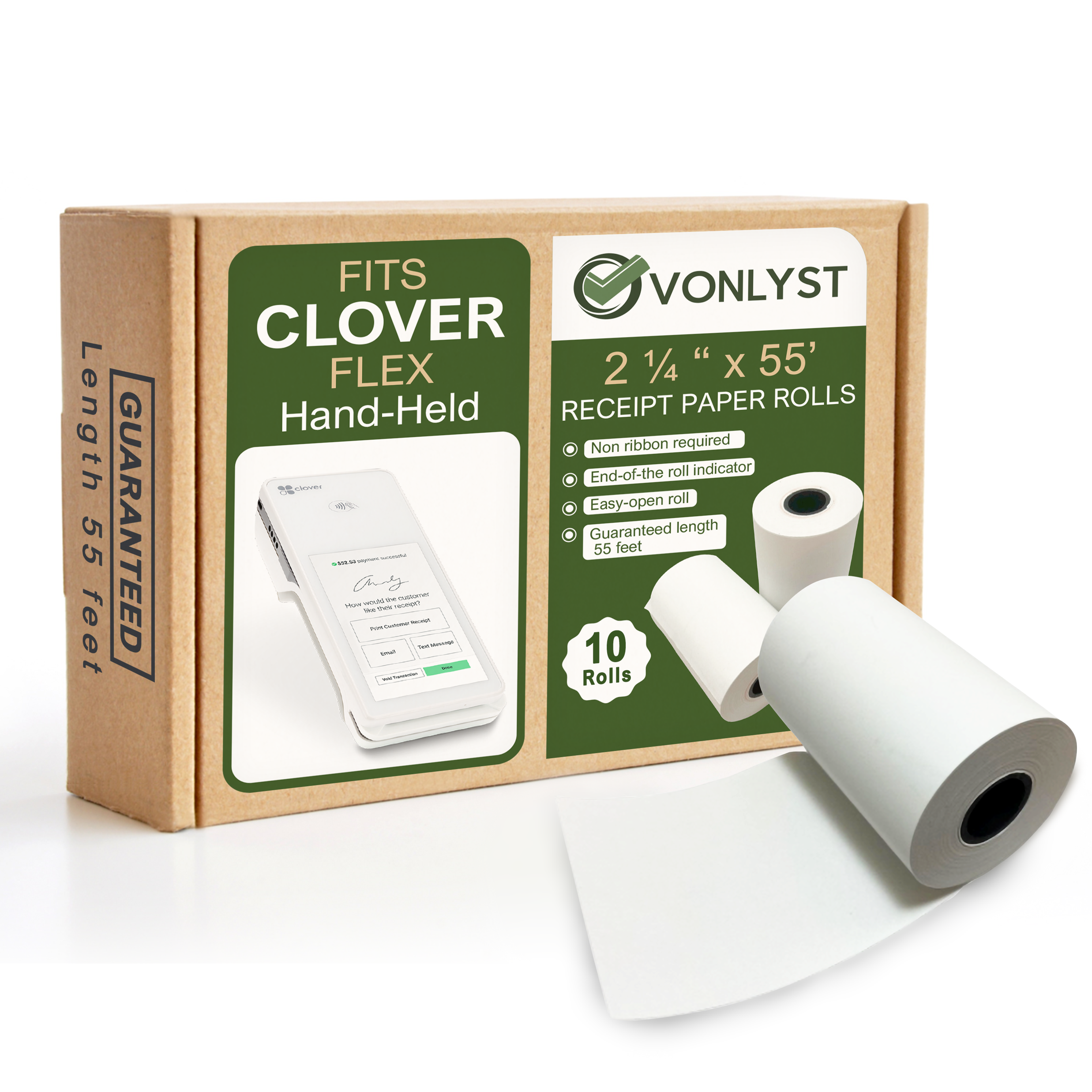 Epson Thermal Receipt Paper roll 3 1 8' x 230 - Box with 48 - Vonlyst