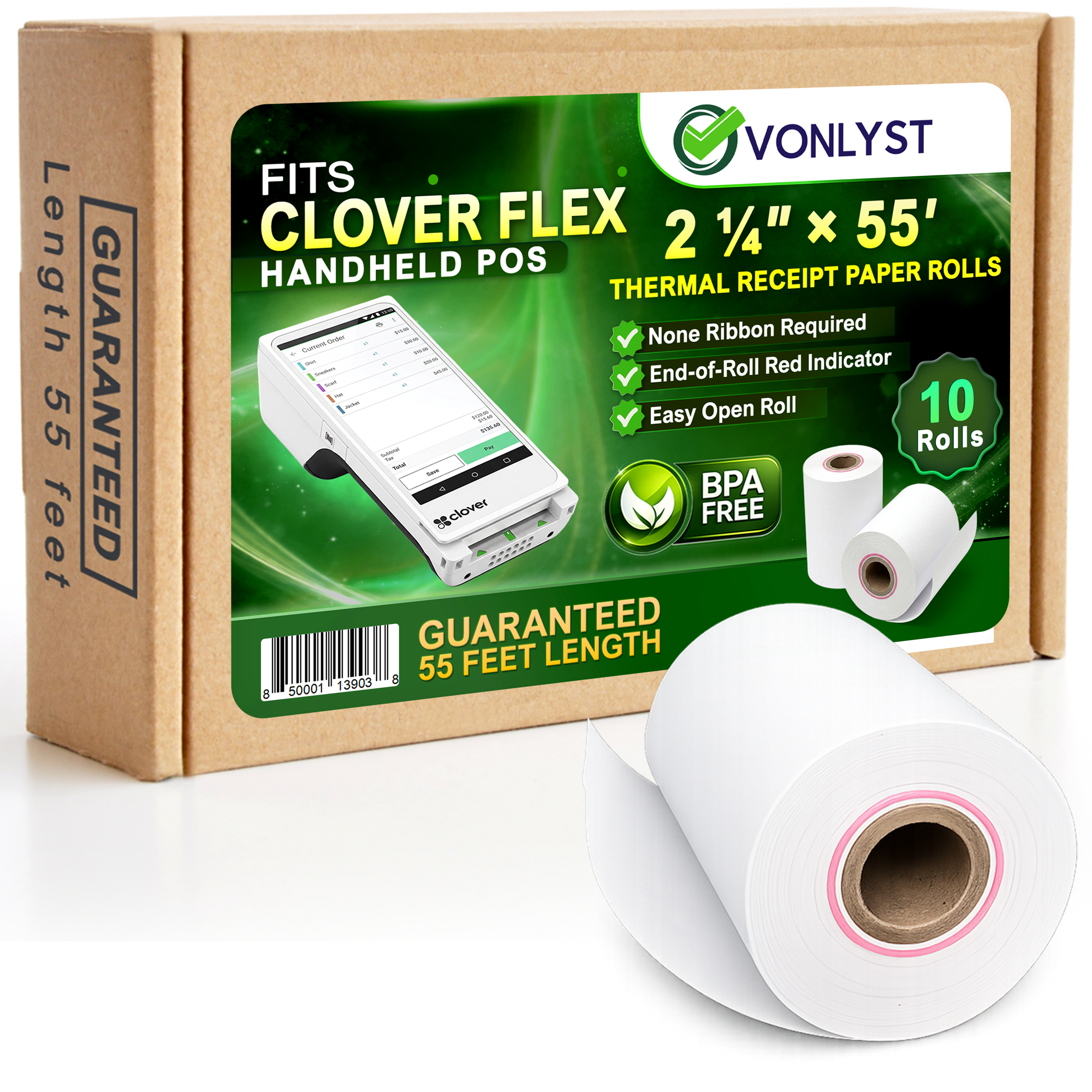 Clover Flex Receipt Paper 2¼