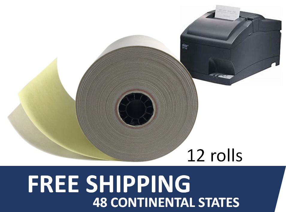 mPOP Receipt Printer Paper (12 rolls)