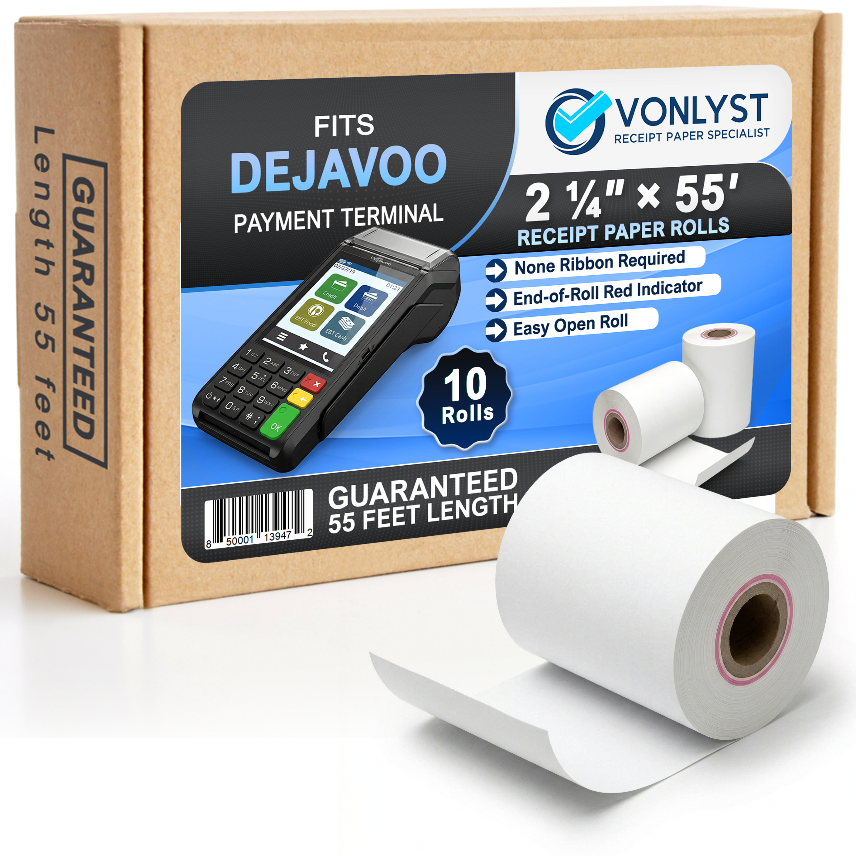 リッツ・ハルページ Vonlyst Thermal Paper Rolls 2 1/4