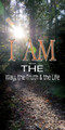 "I Am" banners are designed to promote the biblical "I AM" statements of Jesus Christ, which declare His deity and multifaceted nature. These banners are used to visually reinforce the identity of Jesus, helping congregants focus on who He is and what He has done.

And if you want something uniquely yours, contact us! Our design professionals will create a special design with your information - all at no extra charge!