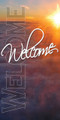 Church welcome banners are visual tools designed to create an inviting atmosphere, directing visitors while communicating key information like service times, the church name, or welcoming messages. Common types include durable outdoor vinyl banners for curb appeal, vertical feather flags, and indoor retractable banners for lobbies.

And if you want something uniquely yours, contact us! Our design professionals will create a special design with your information - all at no extra charge!
