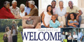 Church welcome banners are visual tools designed to create an inviting atmosphere, directing visitors while communicating key information like service times, the church name, or welcoming messages. Common types include durable outdoor vinyl banners for curb appeal, vertical feather flags, and indoor retractable banners for lobbies.

And if you want something uniquely yours, contact us! Our design professionals will create a special design with your information - all at no extra charge!