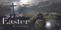 Easter banners promoting church services serve as visual invitations and thematic decorations, featuring uplifting messages like "He is Risen" alongside symbols like crosses and lilies. They are crucial for creating a welcoming atmosphere, providing service times on outdoor vinyl, and encouraging community participation in special Easter events.

And if you want something uniquely yours, contact us! Our design professionals will create a special design with your information - all at no extra charge!