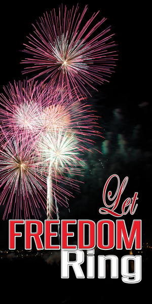 Patriotic church banners blend national pride with faith, often featuring American flags, eagles, and slogans like "In God We Trust" or "God Bless America". These banners are used to decorate sanctuaries during holidays like July 4th, Memorial Day, and Veterans Day to promote unity and gratitude.

And if you want something uniquely yours, contact us! Our design professionals will create a special design with your information - all at no extra charge!