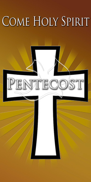 Banners promoting Pentecost and revival feature vibrant imagery—such as flames, doves, and wind—to symbolize the Holy Spirit's power, transformation, and presence, often incorporating liturgical red, orange, and white colors. These banners serve as visual aids for worship services, prayer gatherings, and special events, fostering a spirit of renewal, "Come Holy Spirit" themes, and the celebration of the church's birthday.

And if you want something uniquely yours, contact us! Our design professionals will create a special design with your information - all at no extra charge