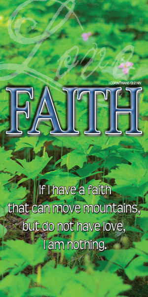 Banners promoting faith for church services are visual tools used to enhance worship, communicate key messages, and welcome visitors. They feature vibrant designs, scripture verses (e.g., Psalm 119:105, Romans 12:5), and symbols like crosses, doves, or light to inspire, teach, and create a sacred atmosphere.

And if you want something uniquely yours, contact us! Our design professionals will create a special design with your information - all at no extra charge!